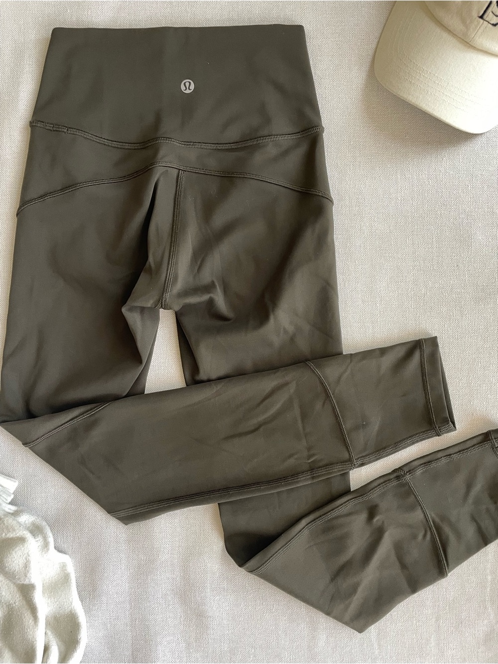lululemon athletica Olive Green Yoga Leggings